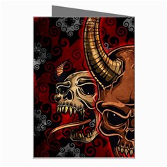 Evil Skulls Greeting Card from ArtsNow.com Right