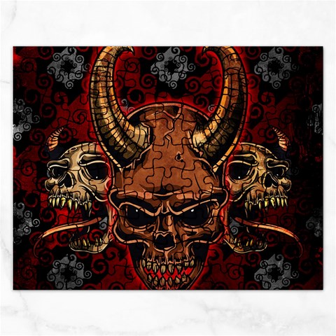 Evil Skulls Jigsaw Puzzle (Rectangular) from ArtsNow.com Front
