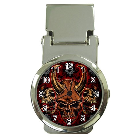 Evil Skulls Money Clip Watch from ArtsNow.com Front