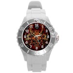 Evil Skulls Round Plastic Sport Watch Large