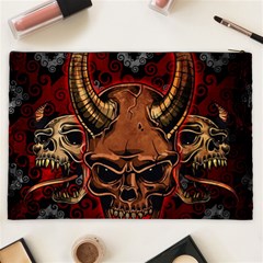 Evil Skulls Cosmetic Bag (XXL) from ArtsNow.com Back