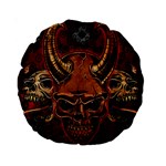 Evil Skulls 15  Premium Round Cushion 
