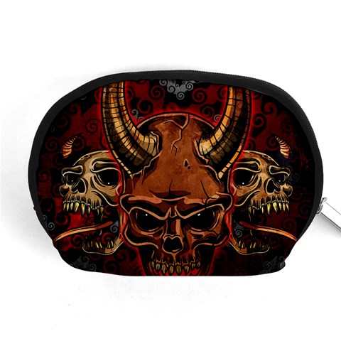 Evil Skulls Accessory Pouch (Medium) from ArtsNow.com Front