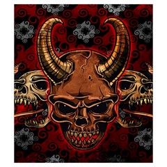 Evil Skulls Drawstring Pouch (Small) from ArtsNow.com Front