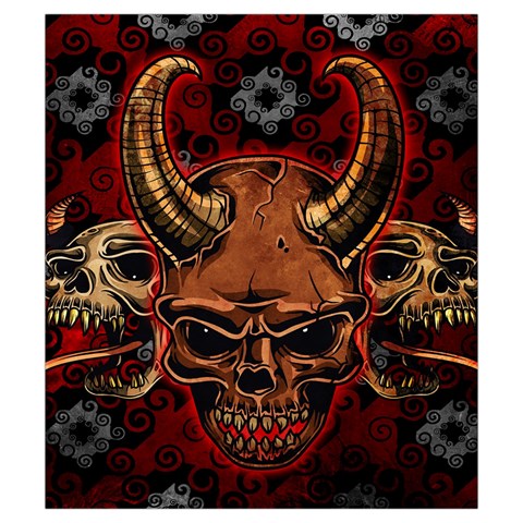 Evil Skulls Drawstring Pouch (Small) from ArtsNow.com Back