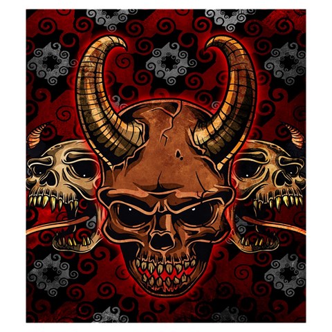 Evil Skulls Drawstring Pouch (Medium) from ArtsNow.com Back