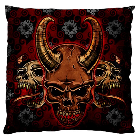 Evil Skulls Standard Flano Cushion Case (One Side) from ArtsNow.com Front