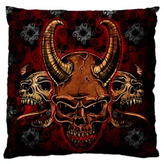 Evil Skulls Standard Flano Cushion Case (Two Sides) from ArtsNow.com Back