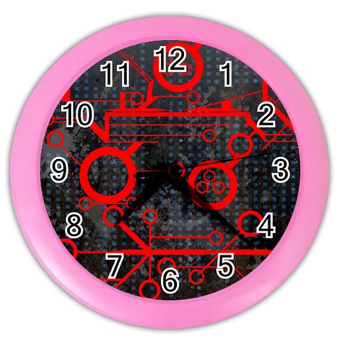 Tech Color Wall Clock from ArtsNow.com Front