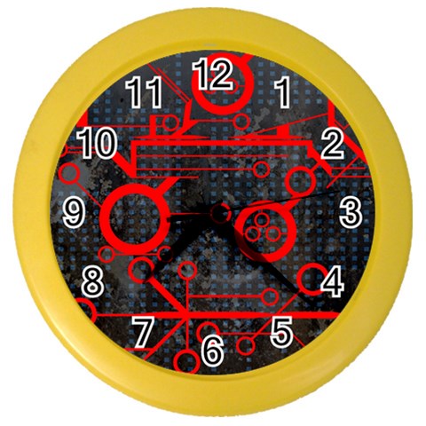 Tech Color Wall Clock from ArtsNow.com Front
