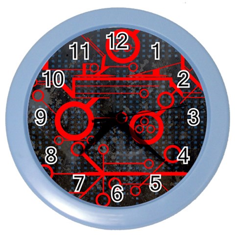 Tech Color Wall Clock from ArtsNow.com Front