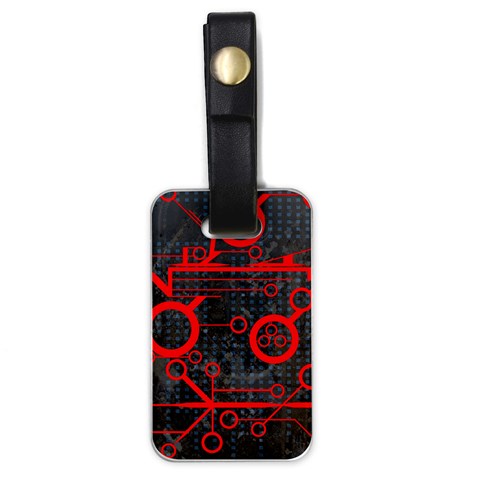 Tech Luggage Tag (one side) from ArtsNow.com Front