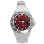Tech Round Plastic Sport Watch Large