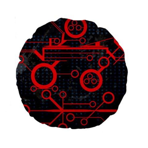 Tech 15  Premium Round Cushion  from ArtsNow.com Front