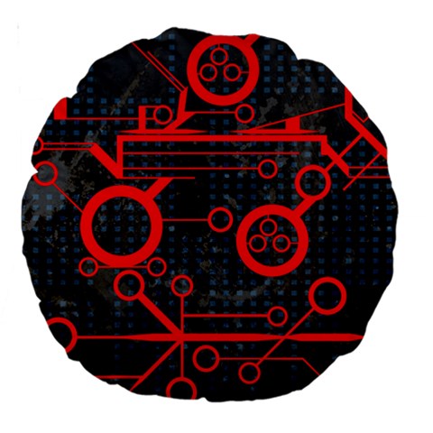 Tech 18  Premium Round Cushion  from ArtsNow.com Front