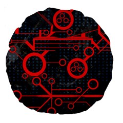 Tech 18  Premium Round Cushion  from ArtsNow.com Back