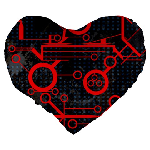 Tech 19  Premium Heart Shape Cushion from ArtsNow.com Back