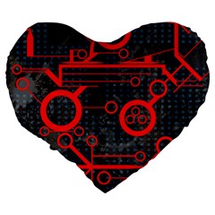 Tech 19  Premium Heart Shape Cushion from ArtsNow.com Back