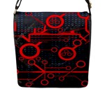 Tech Flap Closure Messenger Bag (Large)
