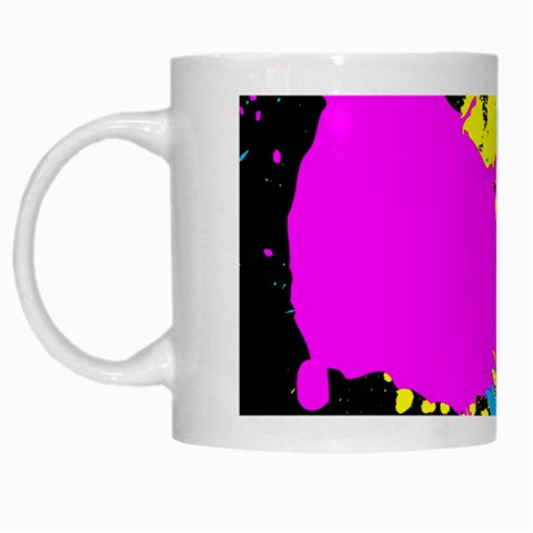 Splatter White Mug from ArtsNow.com Left