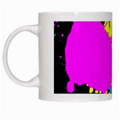 Splatter White Mug from ArtsNow.com Left