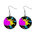 Splatter 1  Button Earrings