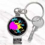 Splatter Nail Clippers Key Chain