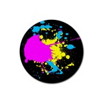 Splatter Rubber Round Coaster (4 pack)