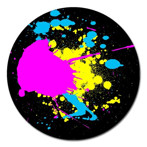 Splatter Magnet 5  (Round) from ArtsNow.com Front