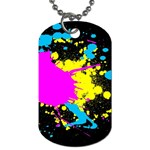 Splatter Dog Tag (Two Sides)