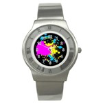 Splatter Stainless Steel Watch