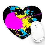 Splatter Heart Mousepad