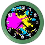 Splatter Color Wall Clock