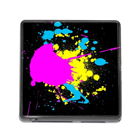 Splatter Memory Card Reader with Storage (Square) from ArtsNow.com Front