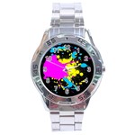 Splatter Stainless Steel Analogue Men’s Watch