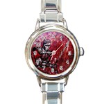 Knight Round Italian Charm Watch