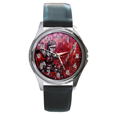 Knight Round Metal Watch from ArtsNow.com Front