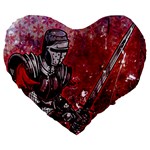 Knight 19  Premium Flano Heart Shape Cushion