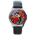 Geisha Round Metal Watch