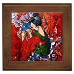 Geisha Framed Tile