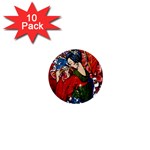 Geisha 1  Mini Button (10 pack) 