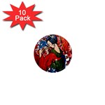 Geisha 1  Mini Magnet (10 pack) 