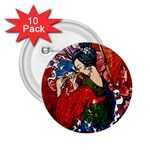 Geisha 2.25  Button (10 pack)