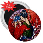 Geisha 3  Magnet (10 pack)