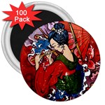 Geisha 3  Magnet (100 pack)