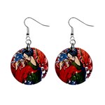 Geisha 1  Button Earrings