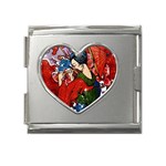 Geisha Mega Link Heart Italian Charm (18mm)