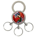 Geisha 3-Ring Key Chain