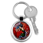 Geisha Key Chain (Round)