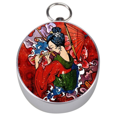 Geisha Silver Compass from ArtsNow.com Front